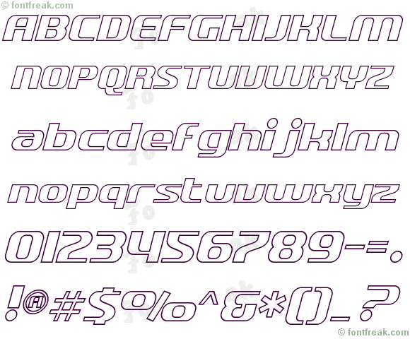 SF Quartzite Outline Italic