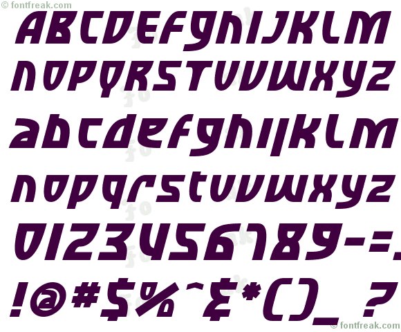 SF Retroesque Bold Italic