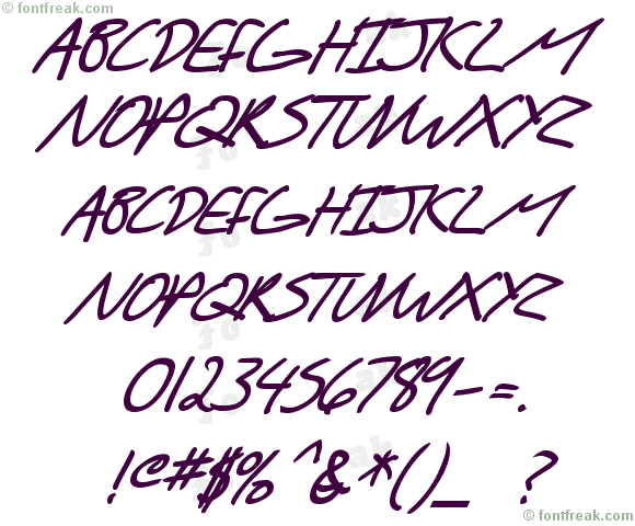 SF Scribbled Sans SC Bold Italic