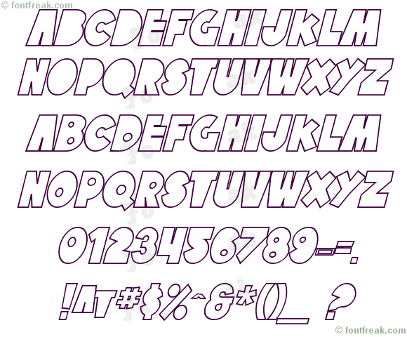 SF Tattle Tales Outline Italic