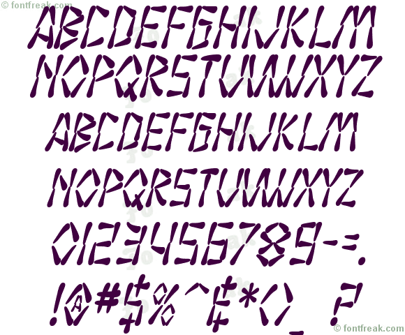 SF Wasabi Condensed Bold Italic