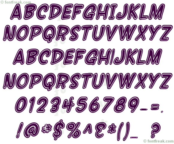 SF Wonder Comic Inline Italic