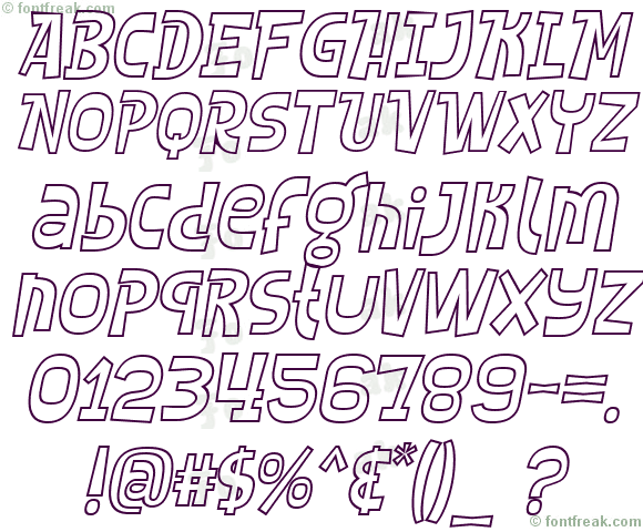 SHEROO Outline Italic