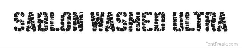 Sablon Washed Ultra font preview