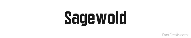 Sagewold font preview