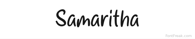 Samaritha font preview