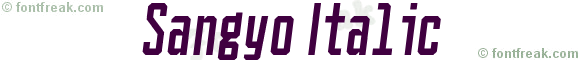 Sangyo Italic