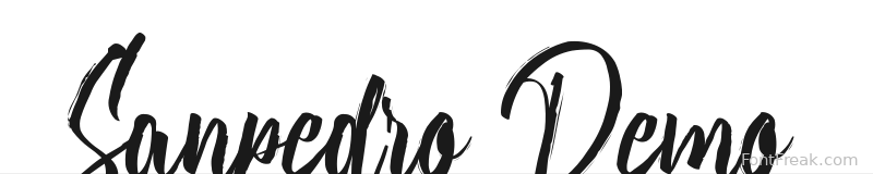 Sanpedro Demo font preview