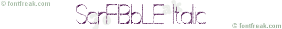 ScrFIBbLE Italic