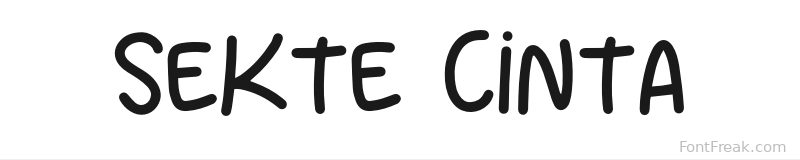Sekte Cinta font preview