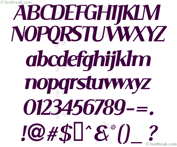 Serif Medium Italic