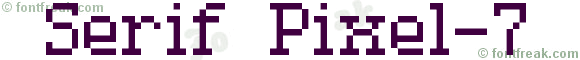 Serif Pixel-7