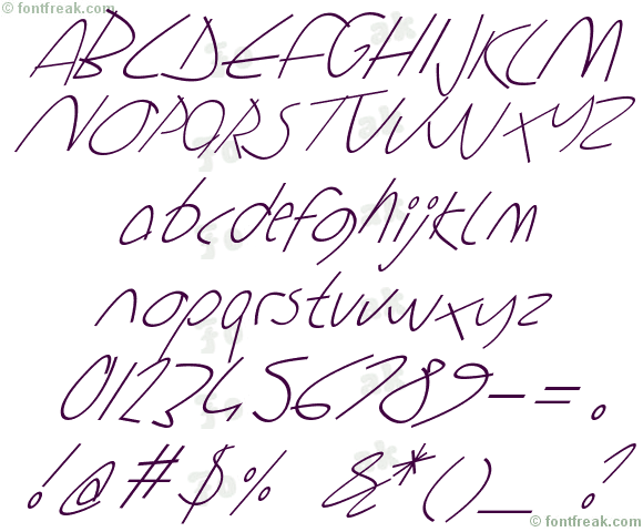 Sharon Lipschutz Handwriting Italic