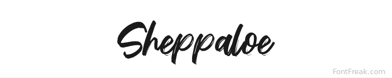 Sheppaloe font preview