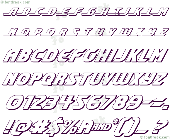 Shining Herald 3D Italic