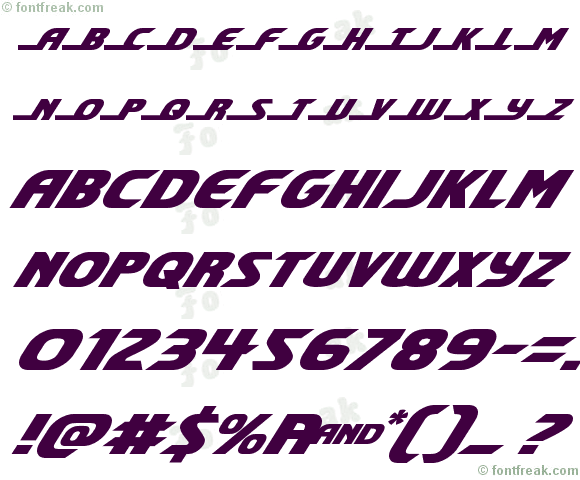 Shining Herald Expanded Italic