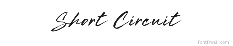 Short Circuit font preview