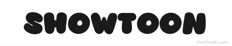 Showtoon font preview