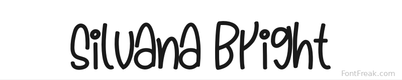 Silvana Bright font preview
