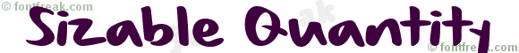 Sizable Quantity