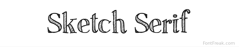 Sketch Serif font preview