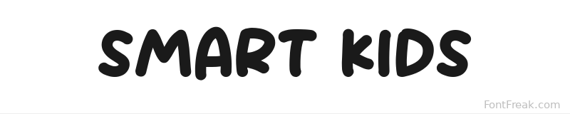 Smart Kids font preview