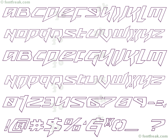 Snubfighter Outline Italic