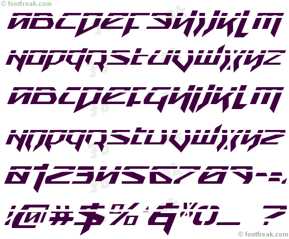 Snubfighter Phaser Italic