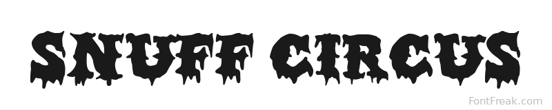 Snuff Circus font preview