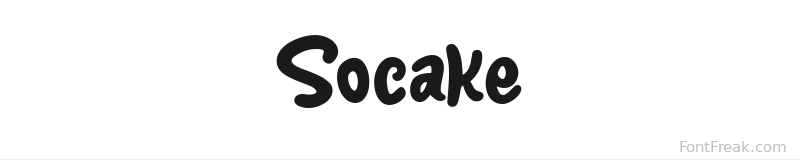 Socake font preview