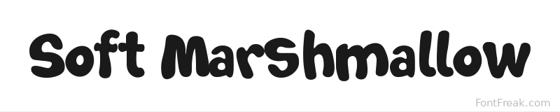 Soft Marshmallow font preview