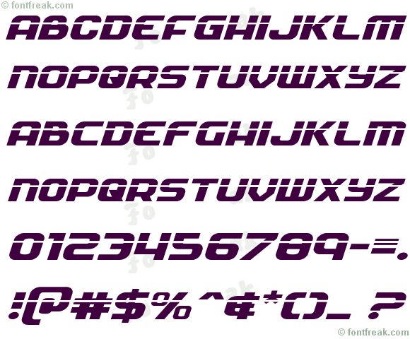Soldier Laser Expanded Italic