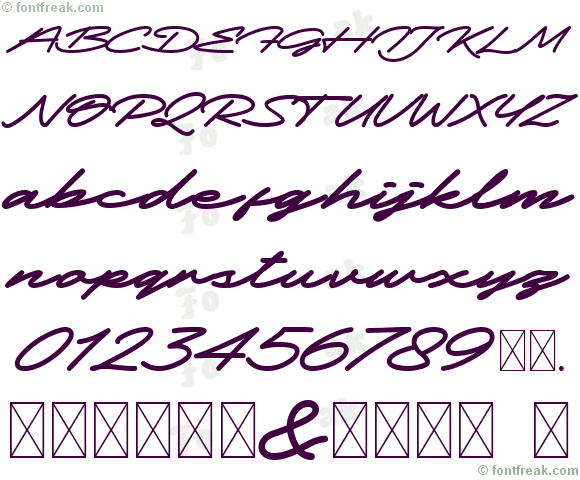 South Pride Charmond Personal U — all characters