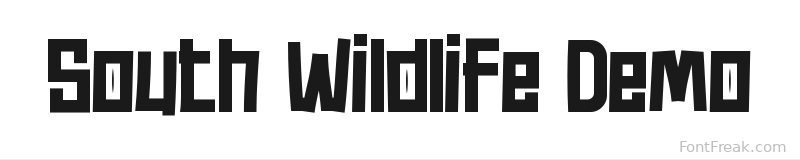 South Wildlife Demo font preview