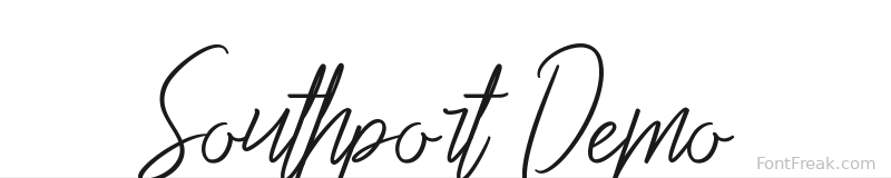Southport Demo font preview