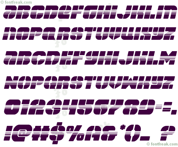 Space Cruiser Halftone Italic