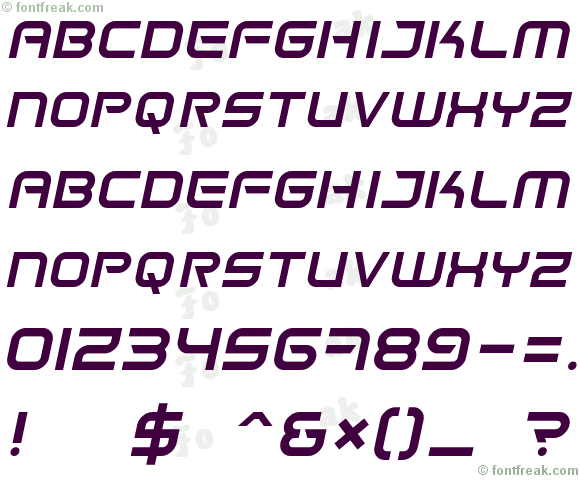 Space Frigate Italic