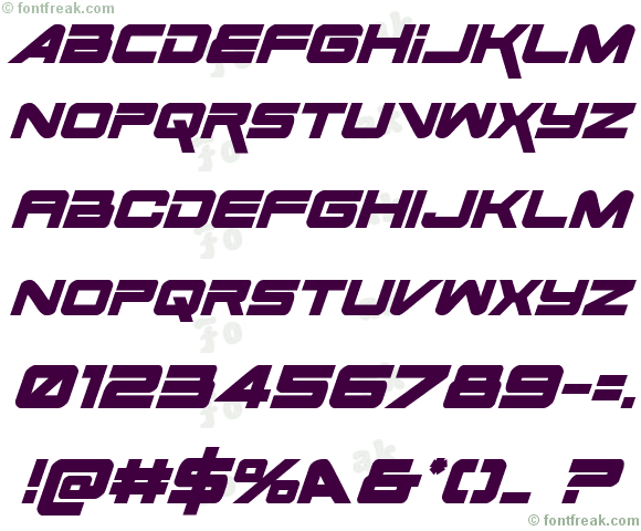 Space Ranger Bold Italic