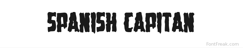 Spanish Capitan font preview