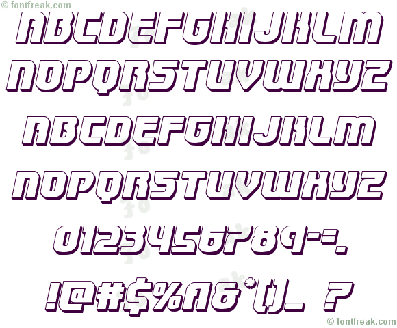 Speedwagon 3D Italic