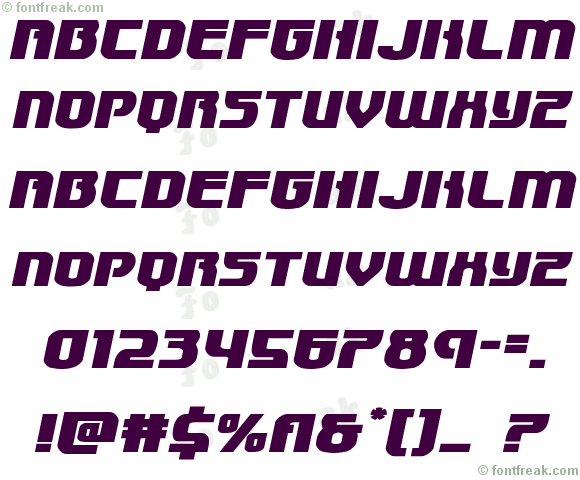 Speedwagon Expanded Italic