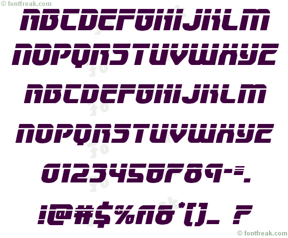 Speedwagon Laser Italic