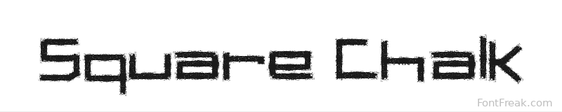Square Chalk font preview