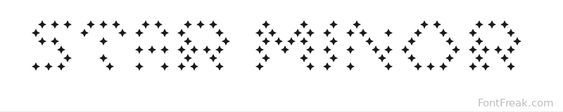 Star Minor font preview