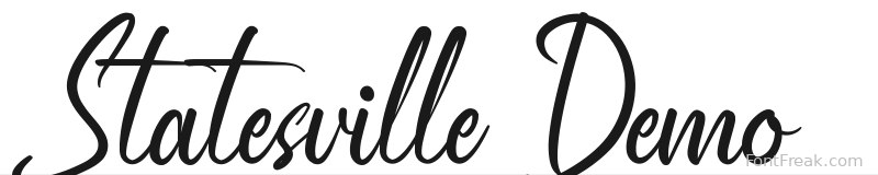 Statesville Demo font preview