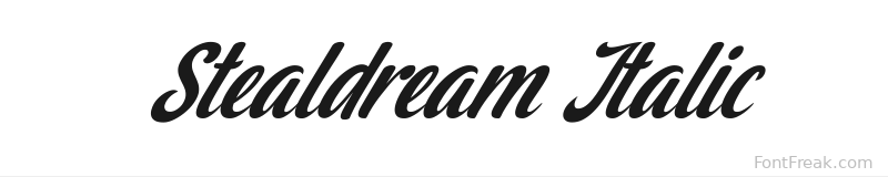 Stealdream Italic