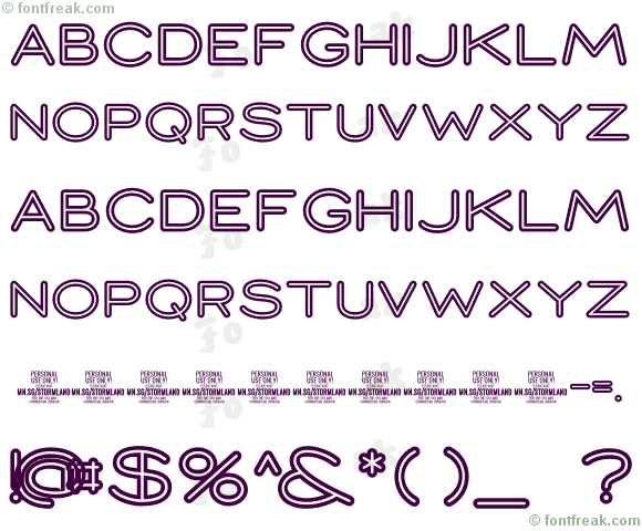 Stormline PERSONAL USE ONLY Bold