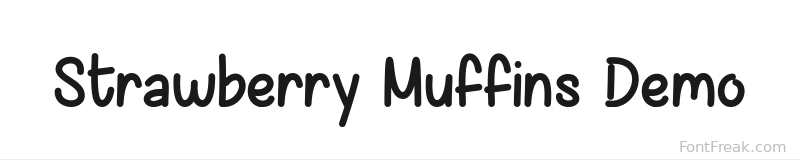 Strawberry Muffins Demo font preview