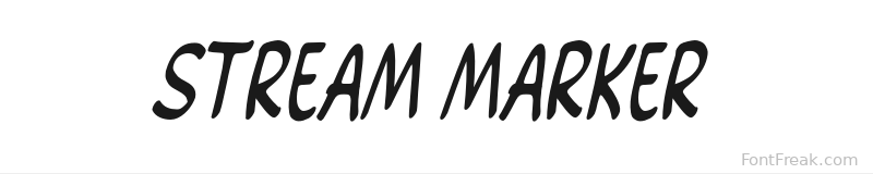 Stream Marker font preview