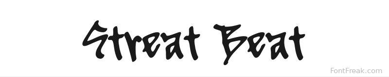 Streat Beat font preview